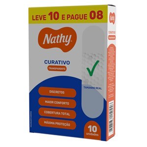Curativo Nathy Transparente 10 Unidades