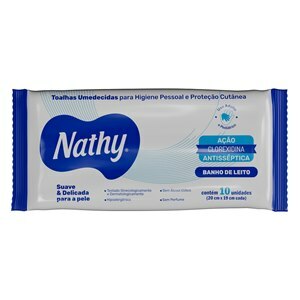 Toalhas Umedecidas Nathy Banho De Leito 10 Unidades