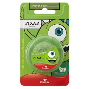 Fio Dental Infantil Condor Pixar Menta 50 Metros
