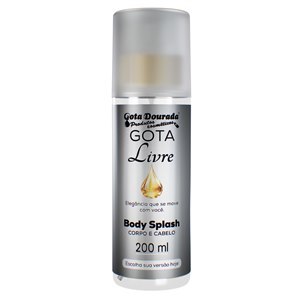 Body Splash Gota Dourada Livre 200ml