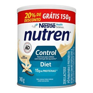 Nutren Control Diet Sabor Baunilha 740g 20% De Desconto