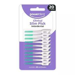 Escova Interdental Slim Pick Powerdent 20 Unidades