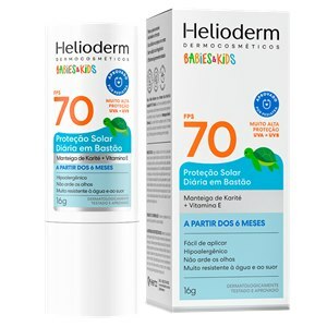 Protetor Solar Em Bastão Helioderm Babies Kids Fps70 16g