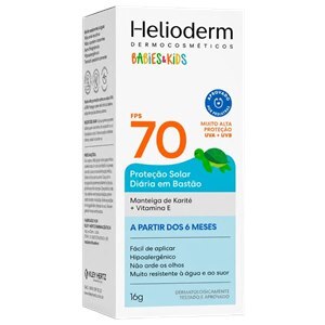 Protetor Solar Em Bastão Helioderm Babies Kids Fps70 16g