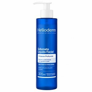 Sabonete Líquido Facial Helioderm Todos Os Tipos De Peles 300ml