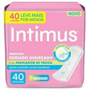 Protetor Diário Intimus Indicador De Troca 40 Unidades