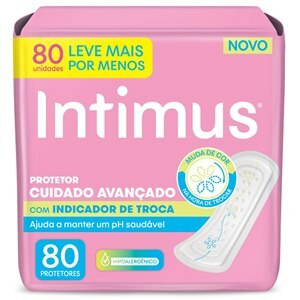 Protetor Diário Intimus Indicador De Troca 80 Unidades