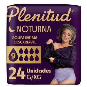 Roupa Íntima Plenitud Máxima Proteção Noturno G/Xg 24 Unidades