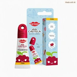Carmed Gloss Labial Com Case Ana Castela Framboesa 5g