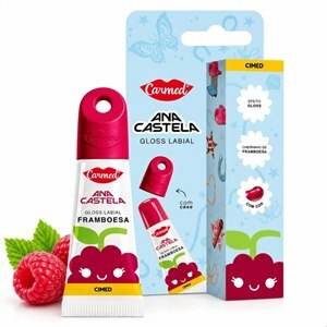 Carmed Gloss Labial com Case Ana Castela Framboesa 5g