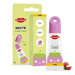 Carmed Gloss Labial com Case Bestie Lichia 5g
