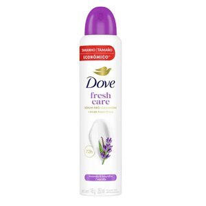 Desodorante Antitranspirante Aerossol Dove Feminino Fresh Care Lavanda & Baunilha 72h 250ml