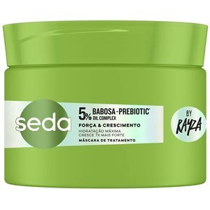 Máscara de Tratamento Capilar Seda By Rayza Força e Crescimento 5% Babosa - Prebiotic 300g