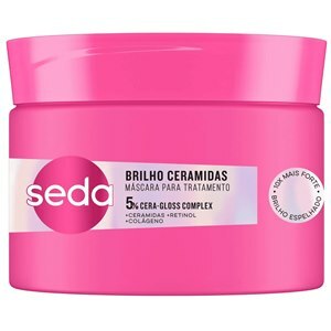 Máscara de Tratamento Capilar Seda Brilho Ceramidas 5% Cera Gloss Complex 300g