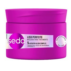 Máscara De Tratamento Capilar Seda Liso Perfeito 5% Keratin-Align Complex 300g