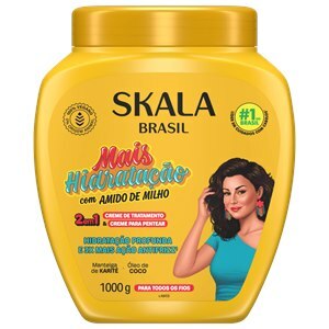 Creme Para Pentear Skala Brasil Mais Hidratação Com Amido De Milho 2 Em 1 1kg