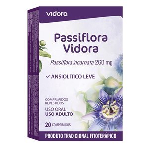 Passiflora Incarnata 260mg Vidora 20 Comprimidos