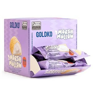 Bombom Branco + Cookies Com Marshmeloow Goldko 11,5g
