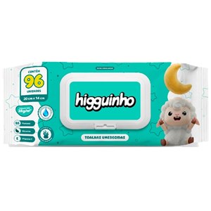 Toalhas Umedecidas Higguinho Baby 96 Unidades
