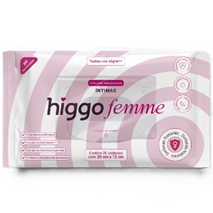 Toalhas Umedecidas Íntimas Higgo Femme 20 Unidades