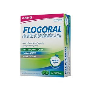 Flogoral Menta 12 Pastilhas