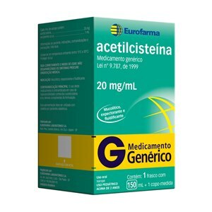 Acetilcisteína Xarope Adulto/Pediátrico 150Ml - Eurofarma - Genérico