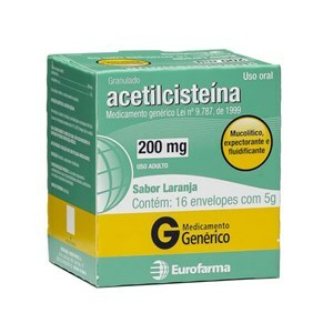 Acetilcisteína 200Mg 16 Envelopes - Eurofarma - Genérico