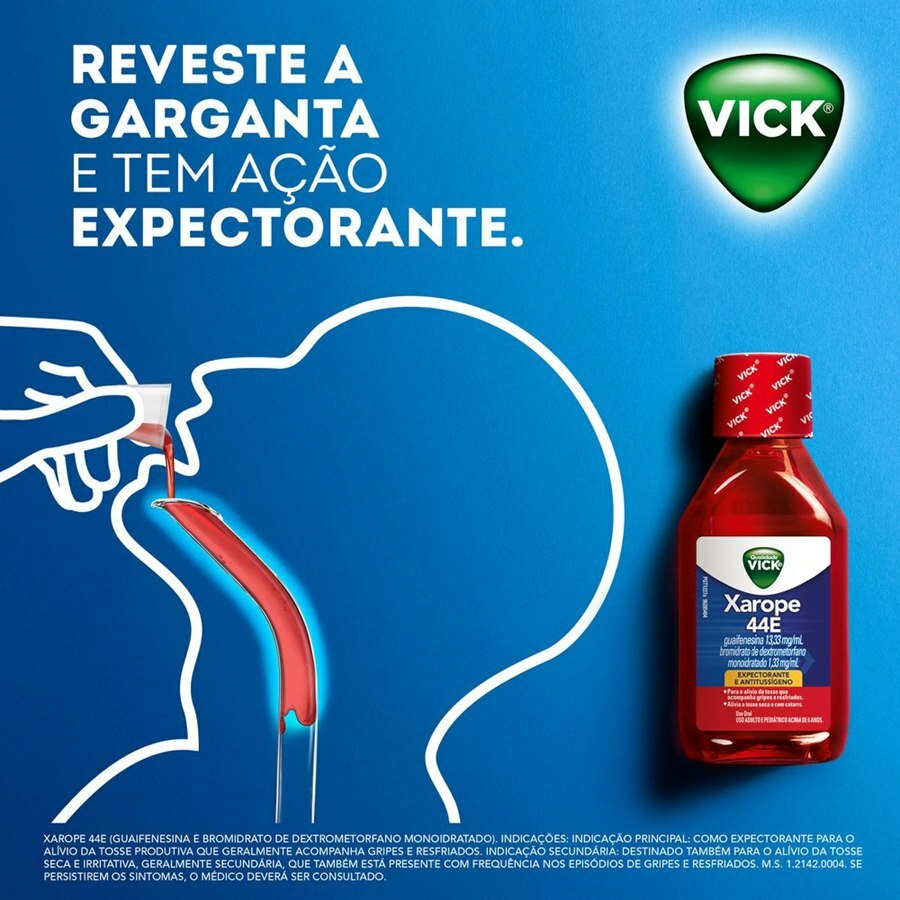 Vick Pediátrico Xarope Expectorante com 120ml