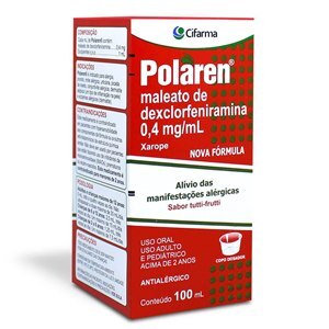 DEXCLORFENIRAMINA - POLAREN XAROPE TUTTI-FRUTTI 100ML