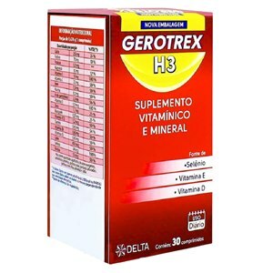 Gerotrex H3 Polivitamínico 30 Comprimidos