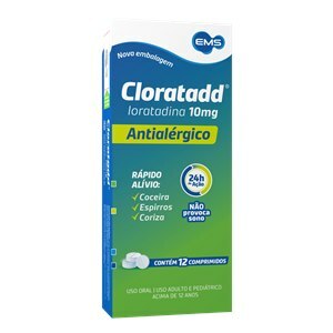 LORATADINA EMS - CLORATADD 10MG 12 COMPRIMIDOS