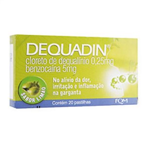 Dequadin Limão 20 Pastilhas