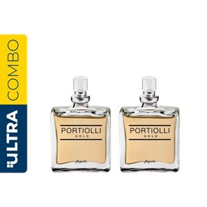 COLÔNIA PORTIOLLI GOLD MASCULINO JEQUITI 25ML 2 UNIDADES 