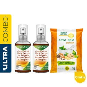 Bala De Gengibre Com Menta,Limão E Própolis Zero Açúcar 21G Casa Apia Sidney Oliveira