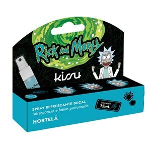 SPRAY BUCAL KISSU RICK AND MORTY SABOR HORTELÃ 15ML