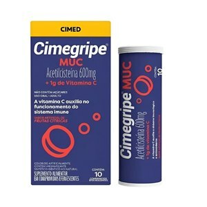 ACETILCISTEÍNA + VITAMINA C - CIMEGRIPE MUC 10 COMPRIMIDOS EFERVESCENTES