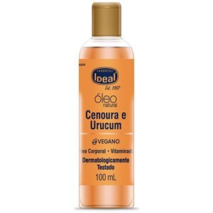 ÓLEO NATURAL CENOURA E URUCUM VEGANO IDEAL 100ML 