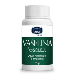 VASELINA SÓLIDA AÇÃO HIDRATANTE E EMOLIENTE IDEAL 90G 