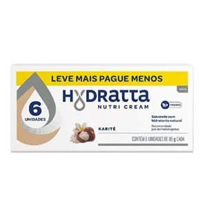 SABONETE HYDRATTA NUTRI CREAM KARITÉ 6 UNIDADES LEVE MAIS PAGUE MENOS