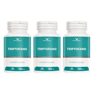 TRIPTOFANO NATURALGREEN 500MG 60 CÁPSULAS - 3 UNIDADES
