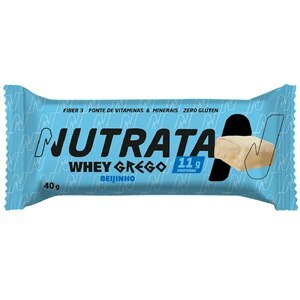 Barra De Proteína Whey Grego Sabor Beijinho Nutrata 40G