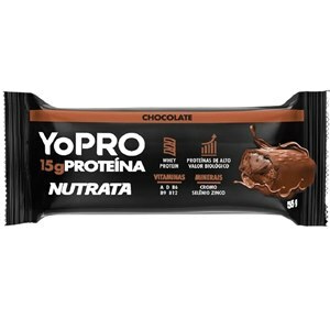 Barra De Proteína Yopro Sabor Chocolate Nutrata 55g