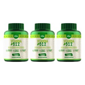 Vitamina B12 9,9Mcg Vitalab 30 Cápsulas - 3 Unidades