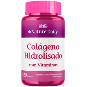 Colágeno Hidrolisado Com Vitaminas Nature Daily 120 Cápsulas Sidney Oliveira