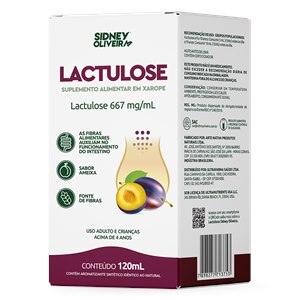 LACTULOSE XAROPE SABOR AMEIXA 120ML SIDNEY OLIVEIRA
