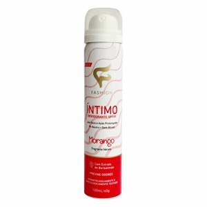 Desodorante Íntimo Spray Feminino Morango Fashion 100ml   
