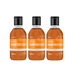 ÓLEO CAPILAR CORPORAL AMÊNDOAS RAHDA 100ML - 3 UNIDADES