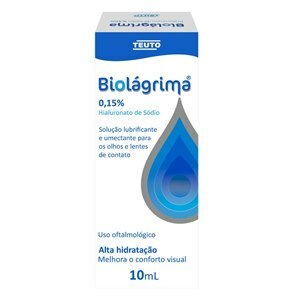 Hialuronato De Sódio - Biolágrima 0,15% Solução Oftálmica Teuto 10Ml