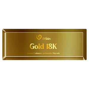 SABONETE HIDRATANTE GOLD 18K 90G 2 UNIDADES  I9SKIN