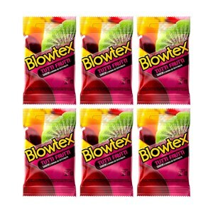 PRESERVATIVO BLOWTEX TUTTI-FRUTTI - 6 UNIDADES